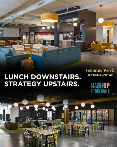 Lunch downstairs, strategy upstairs — Genuine Work × Mashup Food Hall